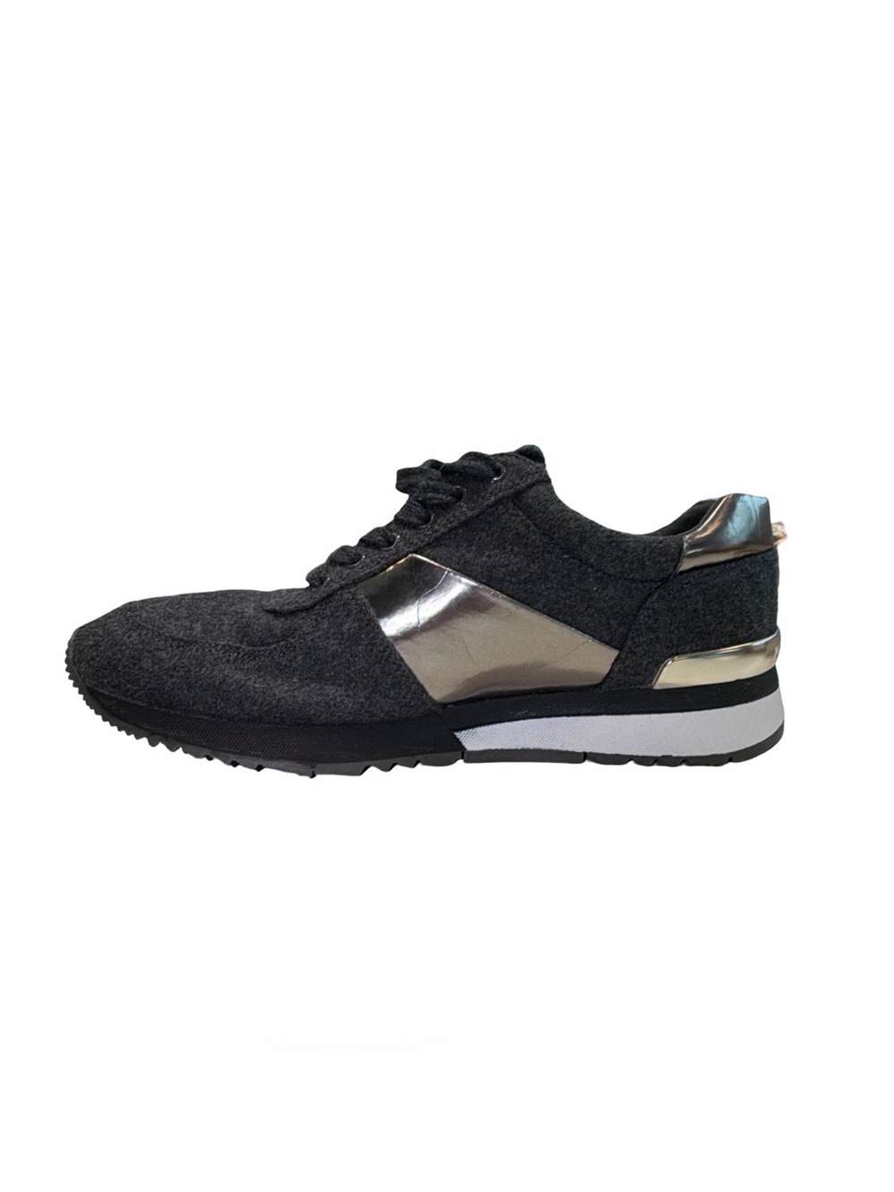 Michael Kors Men’s Black & Silver Lace-Up Sneakers | Size 9.5 | NWOT - Picture 12 of 16